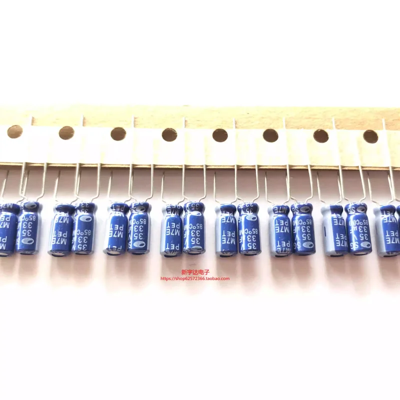 10-100PCS 33UF 35V Korean Sanhe 35V33UF 5X11 SG Audio Electrolytic Capacitor Blue Robe 85 degrees