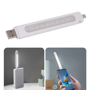 10 LED Boncuklu Küçük USB LED Işık Mini Gece Lambası Güç Bankaları ve Dizüstü Bilgisayarlar için Mikro USB veya C Tipi Arayüzler