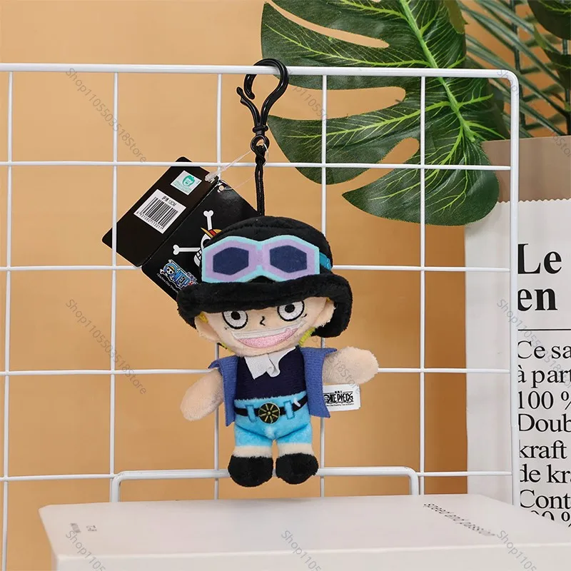 One Piece Plush Keychain Cute Anime Luffy Ace Chopper Sabo Law Sanji Stuffed Doll Bag Pendant Keyring Gift for Fans view 3