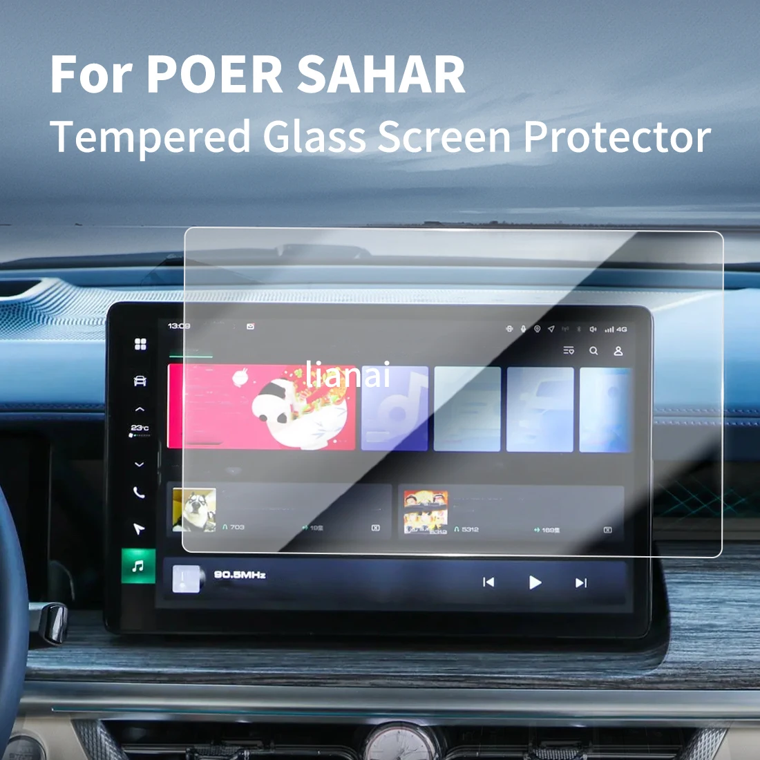 

Screen Protector For GMW 26 POER SAHAR mpered Glass Protective Film GPS Video Navigator Car Stickers Vehicle Accessories