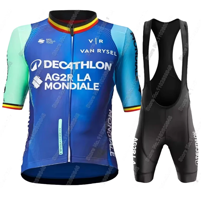 

Cycling Suit Set AG2Rful Pro Team Belgium Short Sleeve Summer Clothing Men's Road Bike Shirt Suit Bike Bib Shorts MTB Maillot