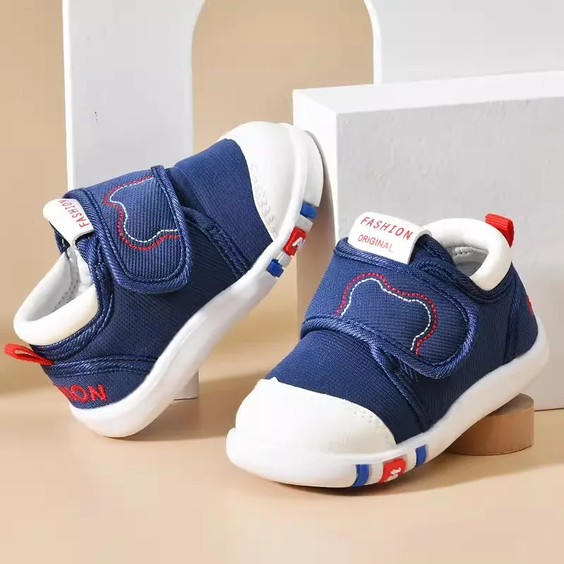 Chaussures pour tout-petits à la mode Bébés garçons et filles Chaussures de gril en coton pour enfants Semelle souple Antidérapante Size15-22 de