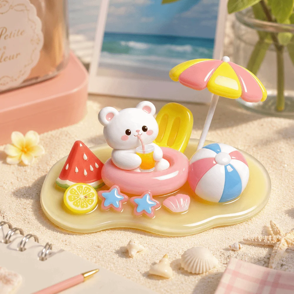 DIY 3D Crystal Stickers Cat Bear Children's Stackable Stickers Self-Adhesive Rabbit Cartoon Embossed Decals Gifts