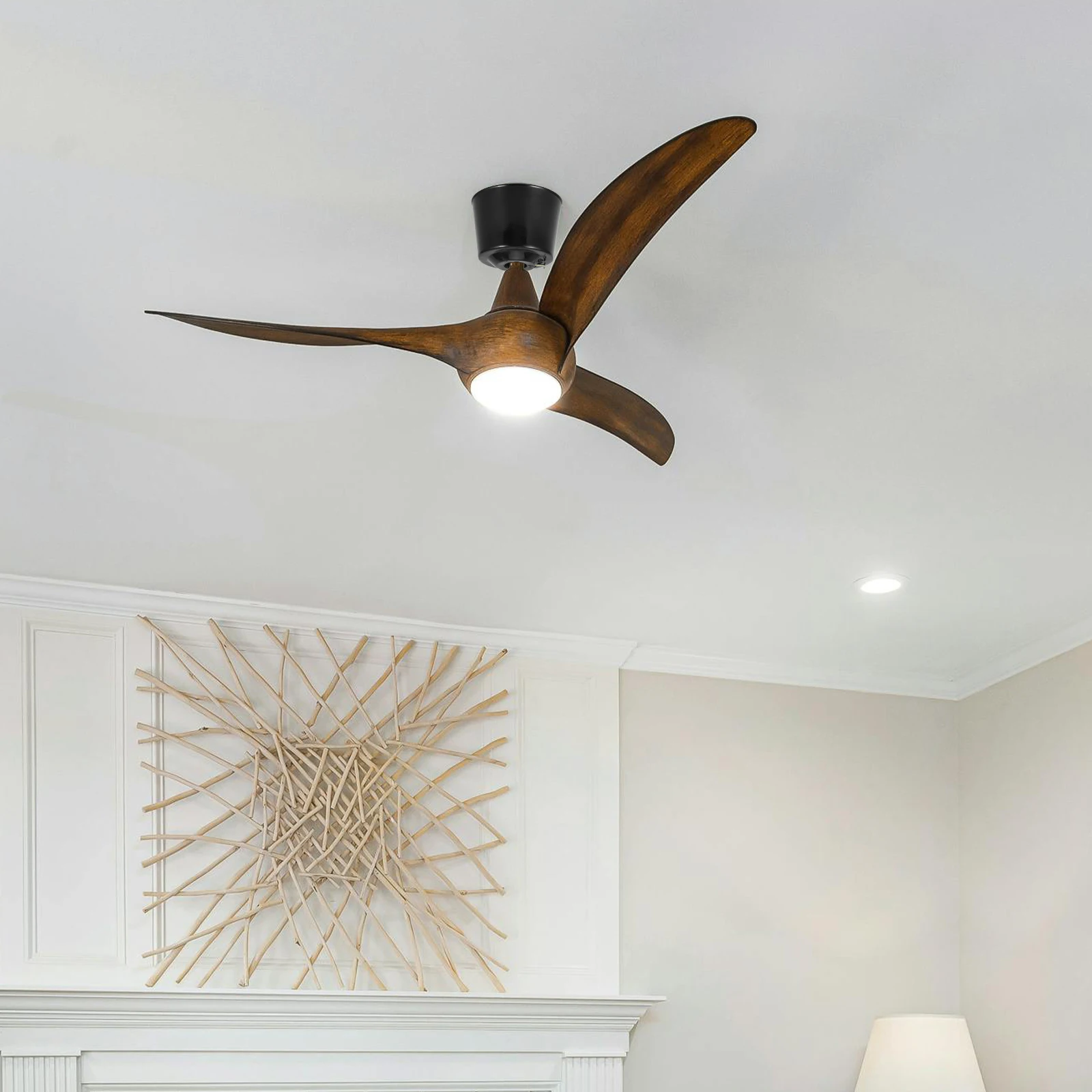 

2Pcs Ceiling Fan Accessories Universal Canopy Cover Reusable Decorative Glass Replacement Plastic Shades Fits Any Decor