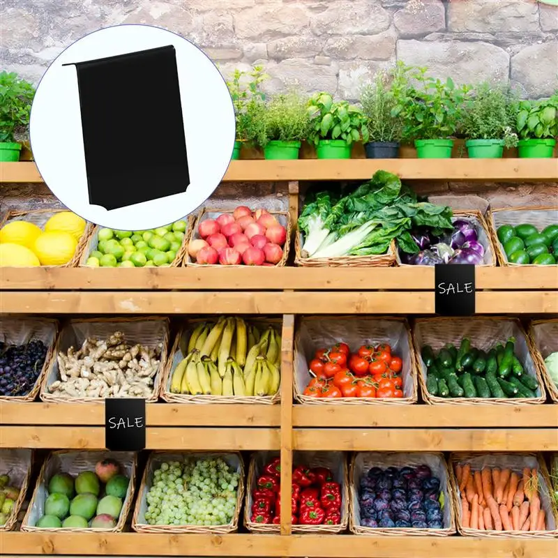 ป้ายคลิปสำหรับจัดเก็บ: บัตรคลิปขาตั้งผู้ถือตะกร้าป้ายตะกร้าถัง Bin ผู้ถือราคาผ้า Pantry หมวดหมู่จอแสดงผล