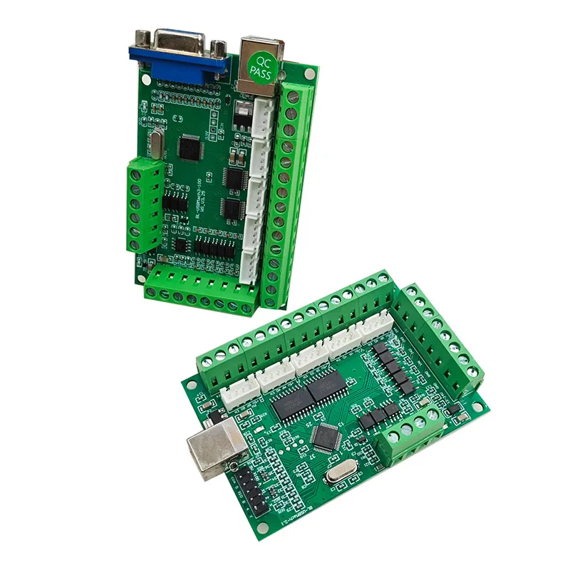 2pcs USB MACH3 CNC Motor Driver Board 100Khz Breakout 5 Axis Interface Motion Controller DB15 for CNC Machines 1Pcs