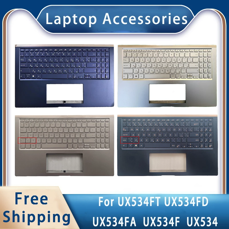

New For Asus ZenBook UX534FA UX534FT UX534FD UX534F U5300F;Laptop Accessories Russian / Ukrainian / Random European Keyboard