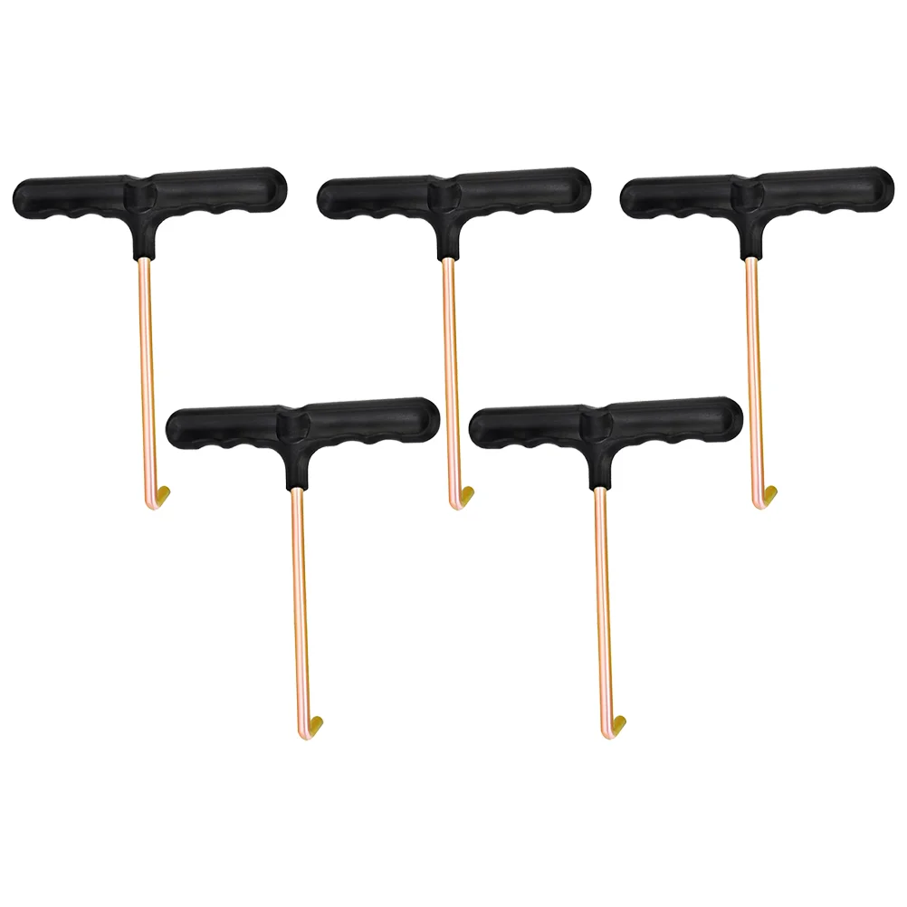 5 Pcs Skate Shoe Hook Comfort Shoelace Pull Tool Tighting Pulling Portable Tightener Durable Puller Hooks Iron Time-saving