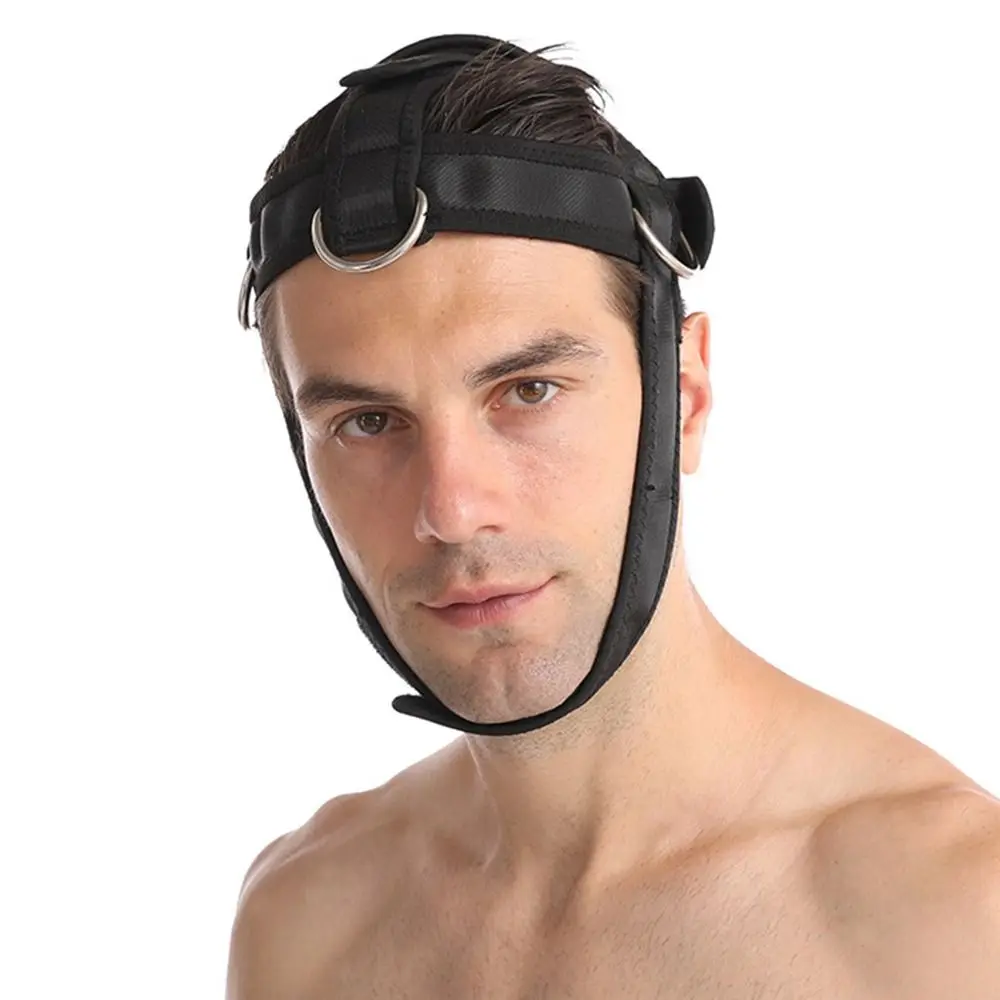

Adjustable Head Training Harness Multifunctional Black Head and Neck Trainer Band Durable Fitness Equipment