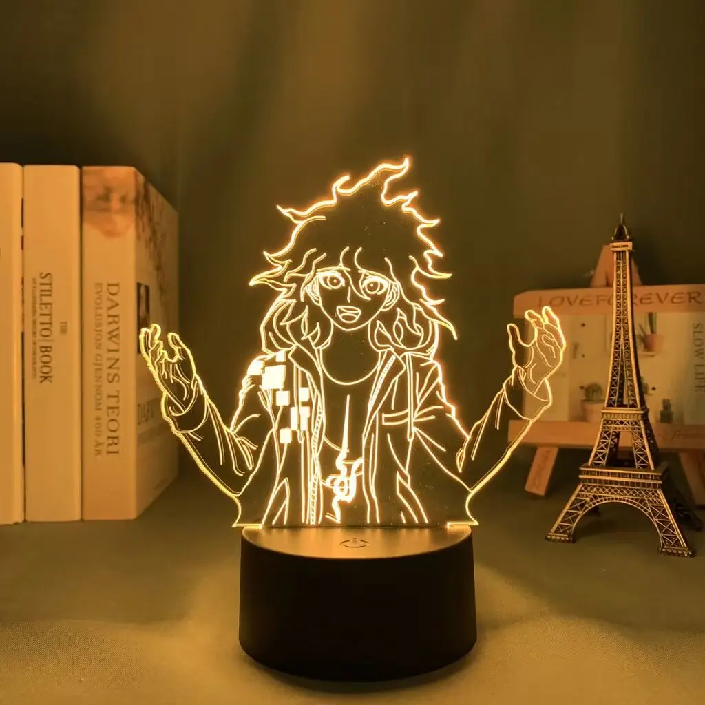 Danganronpa Komaeda Nagito Nanami Chiaki Cartoon Figur Modell Nachtlicht Atmosphäre Licht Desktop Dekoration Ornamente Geschenk