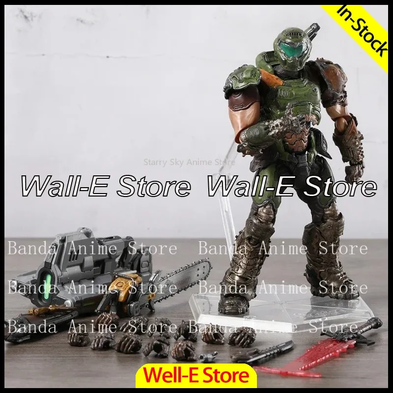 In Stock Figma SP-140 Doom Slayer Action Figure Figurine Collectible Model Doll Toy Gifts view 3