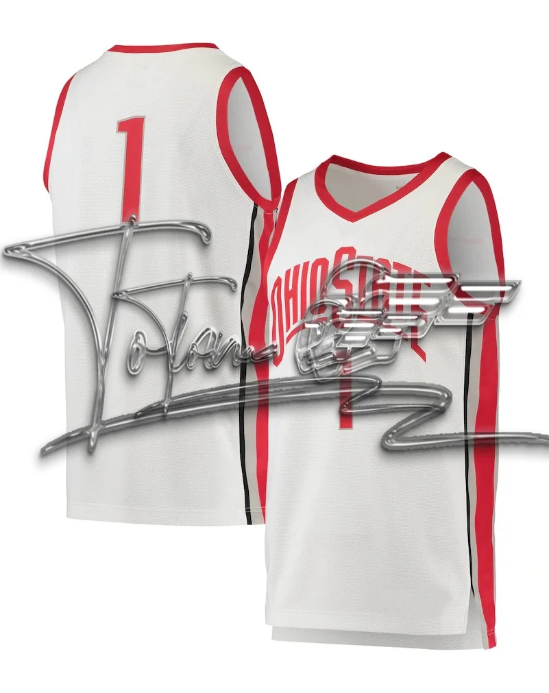 

2026 Популярная баскетбольная майка штата Огайо, удобный дышащий быстросохнущий жилет, городской баскетбольный трикотаж, повседневный топ