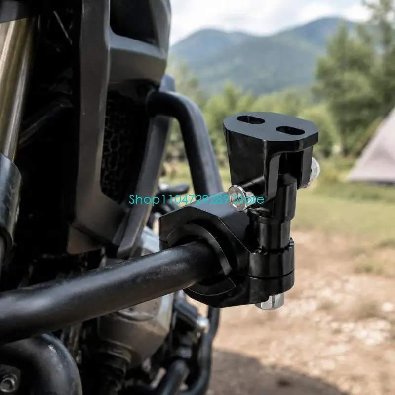 D8KE Motorcycle Fork Lamp Bracket for 22-32mm Guard Bar Light Positioning