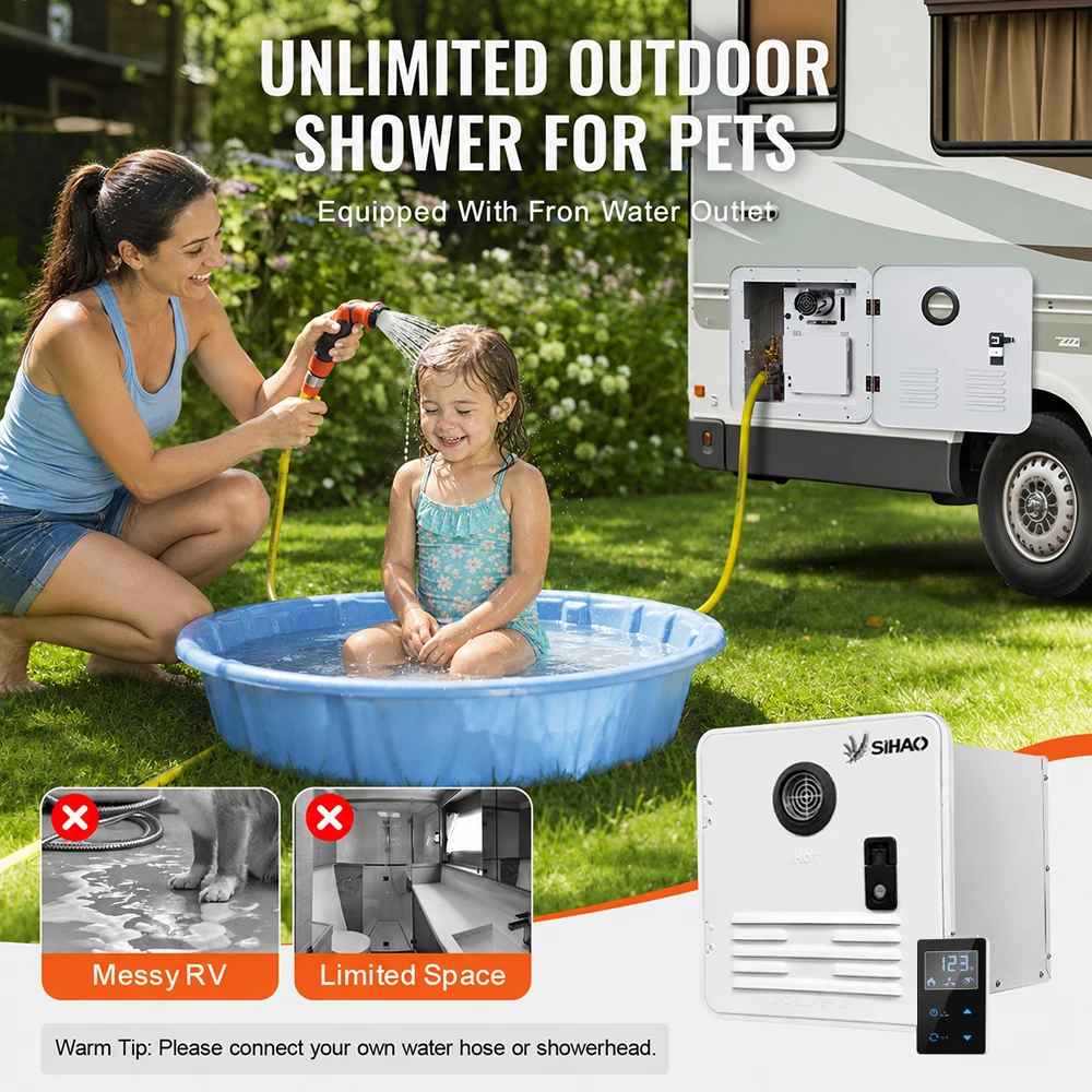 Tankless Instant Electric Water Heater｜SIHAO 4600W On‑Demand Hot Water Unit, Compact Point‑of‑Use Heater for Bathroom Shower, Household Kitchen Hot‑Water Supply