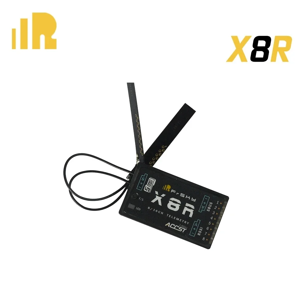 AvaCoreFree Shipping FrSky X6R X8R 2.4G S.Port 8/16ch Telemetry Receiver X8R For Taranis X9D X9D PLUS- PCB Antenna