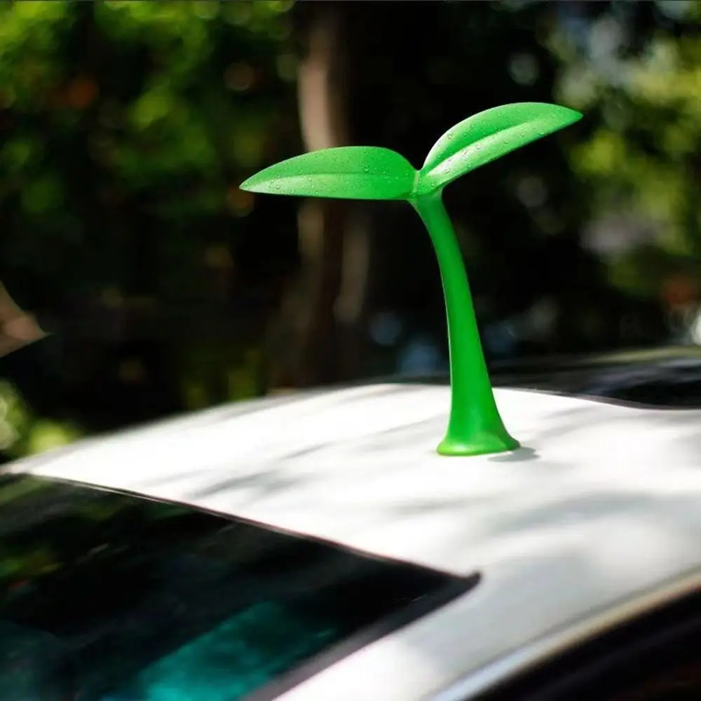 Anti-collision Car Roof Decoration Sticker 3D Devil Horn Bumper Hood 3D Stereo Car Stickers Bean Sprouts Cute Car Exterior Decor