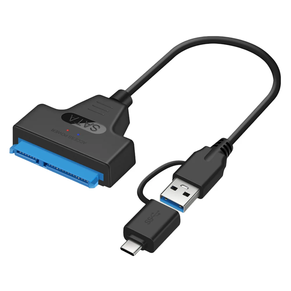 

High Speed Type-C to Cable USB 3.0 Hard Drive Adapter for Data Transfer from SSD to Computer Device Hard Disk Cable