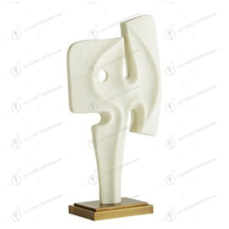 

High-end art geometric resin ornament porch hotel model room TV cabinet home desktop ornament