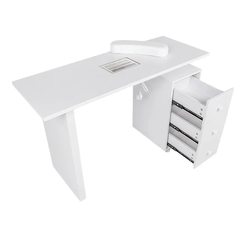LH ，nail salon storage workbench with vacuum cleaner manicure table