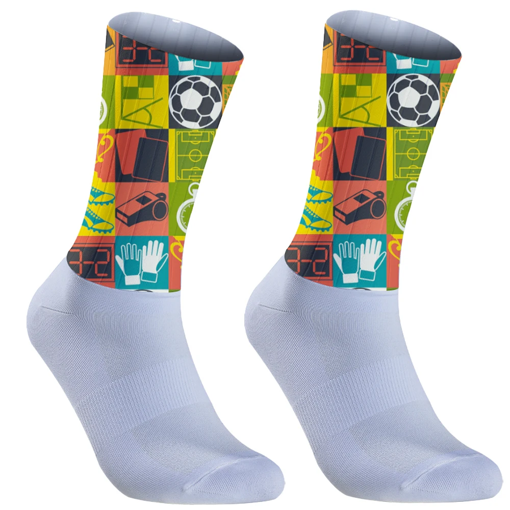 Professional Football Socks Racing Cycling Socks Slip  Bicycle Compression Sport Sock Men And Women Street Sports Socks