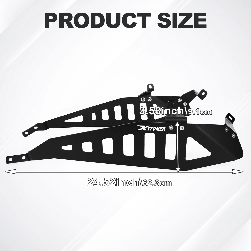 Motorcycle Side Luggage Racks Fit For Kawasaki KLX230  2022-2025 KLX230S/SM/DF Saddlebag Support Bar Mount Bracket Pannier Racks