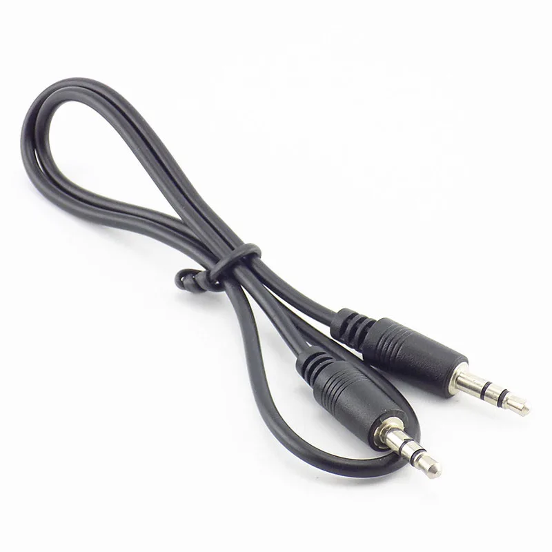 Cable de extensión de 0,5 m/1m, conector auxiliar macho de 3,5mm a 3,5mm, conectores de Cable de Audio auxiliar, auriculares para reproductor de música