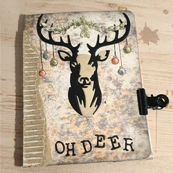OH DEER Christmas Decorations Metal Cutting Dies Stencil For DIY Scrapbooking Album Paper Cards Decorative Crafts Embossing Die