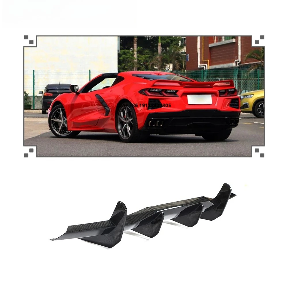 

Auto Car Body Kits Automotive Mods Carbon Fiber Rear Bumper Diffuser for Corvette C8 2020-2021