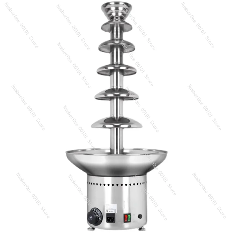 

Шестислойная машина для шоколадного фонтана Cafeteria Коммерческая автоматическая машина для фондю Шоколадный водопад шоколадный фонтан мини