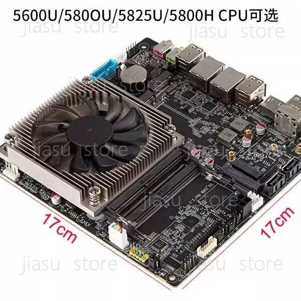

Mini ITX AMD 5825U/5800H NAS Motherboard, 2xNVMe, 8xSATA3, Dual 2.5G Ethernet, Industrial & SoftRouter Ready