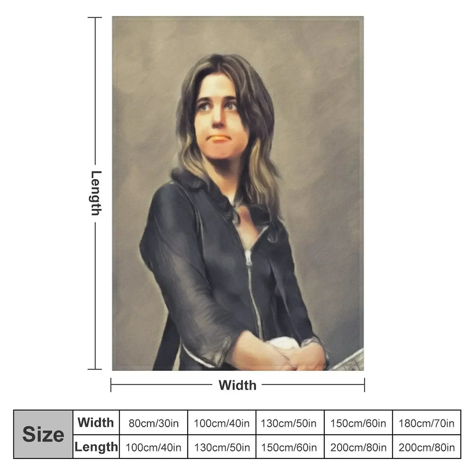 Suzi Quatro, Music Legend Throw Blanket Cute Decorative Throw Thins Moving Blankets