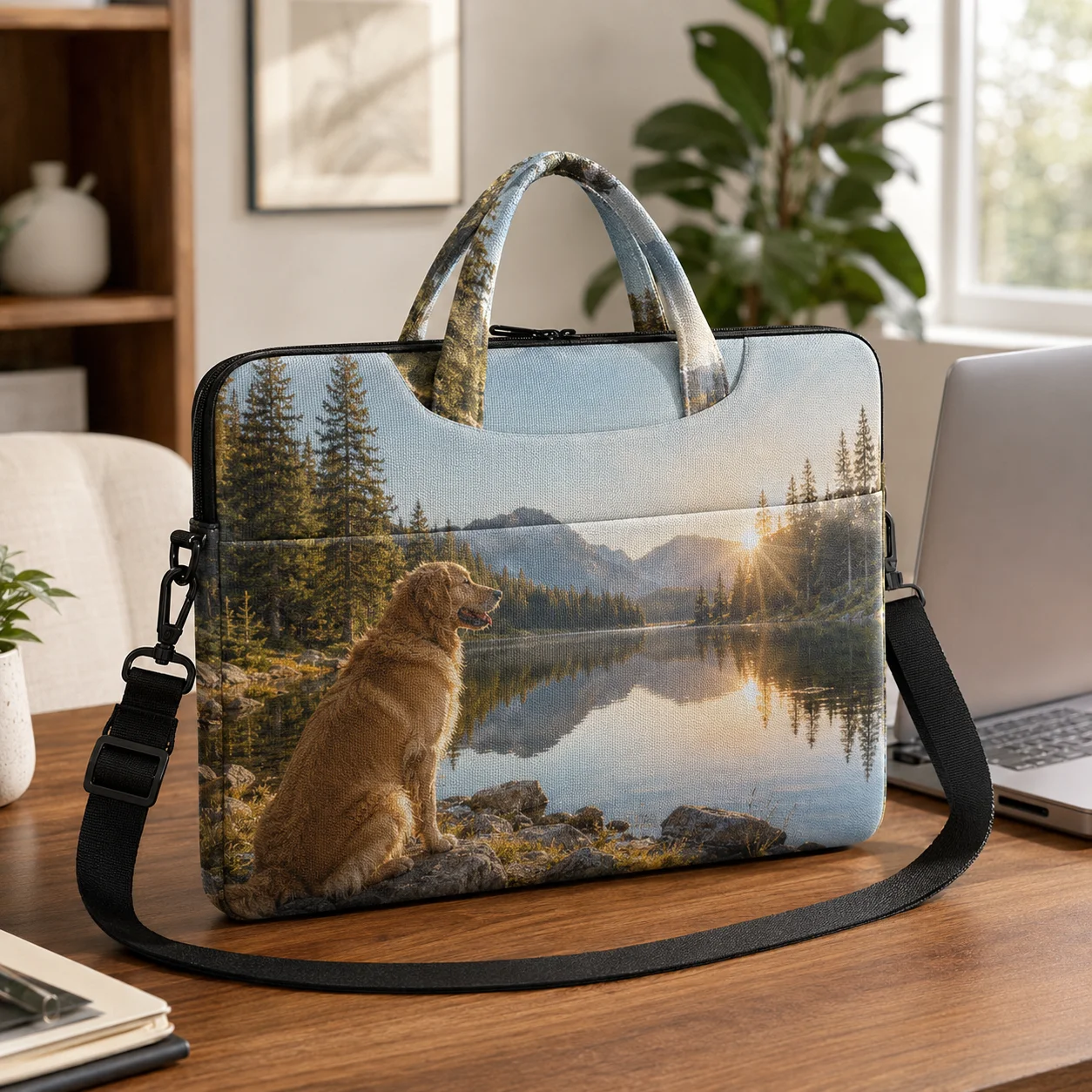 Personalized Laptop Sleeve 14 15.6 17 Inch Custom Computer Bag Waterproof Shockproof Notebook Case Business Travel Carry Bags