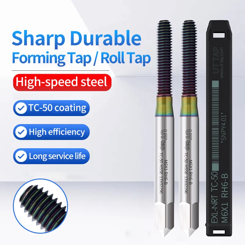 

UT TAP HSSE-M42 JIS Standard TC50 Coating Roll Forming Tap M0.5 M0.6 M2 M3 M4 M5 M6 M7 M8 Machine Thread Taps For Aluminum