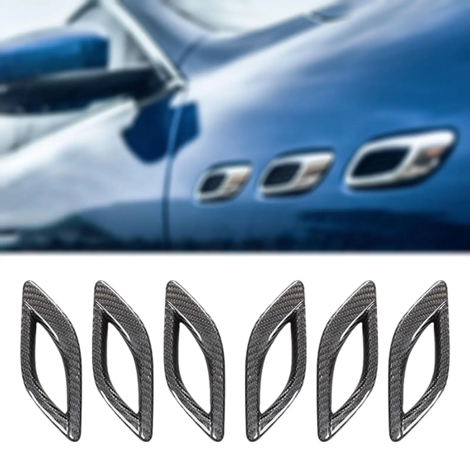 

6Pcs Car Side Air Vents Trims Vent Modification Protective Easy