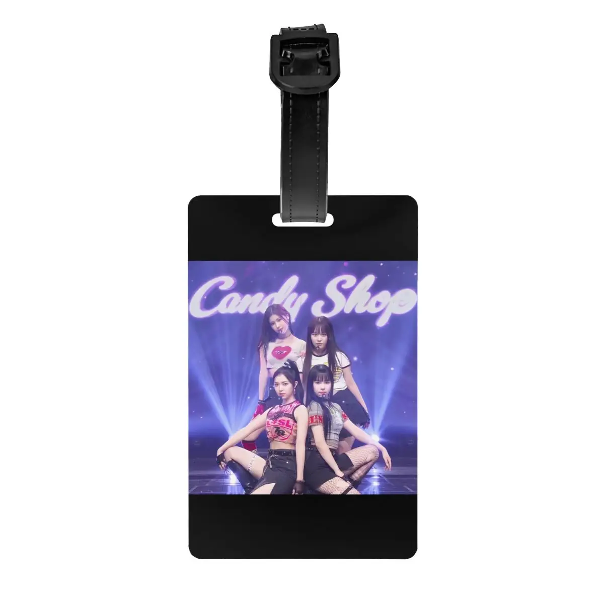 Custom Kpop Candy Shop Luggage Tag Privacy Protection Soram Yuina Sui Sarang and Julia Baggage Tags Travel Bag Labels Suitcase