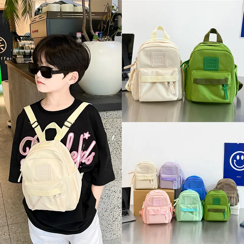 

Kindergarten Kids Backpack 2026 Children's Bag Cute Boys' Canvas Backpack Girls Schoold Bags Children Travel Backpack