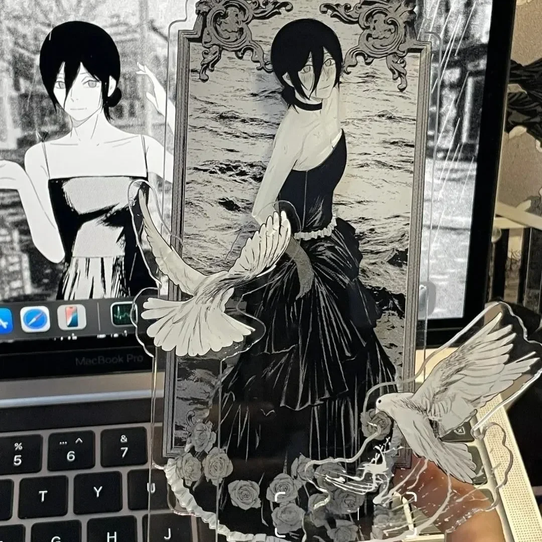 Anime Chainsaw Maner Re-creation Acrylic Stand Reze Figure Desk Ornaments Collectible Home Accessory Toys Gifts