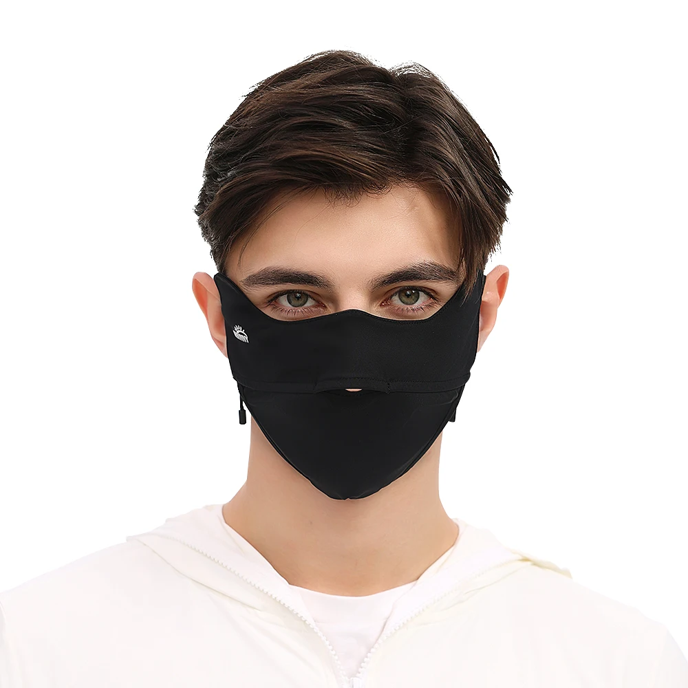 OhSunny Cycling Face Mask Unisex Cool Feeling Masks Spring Summer Sun Protection Anti-UV UPF50+ Open Nose Outdoor Facial Shield