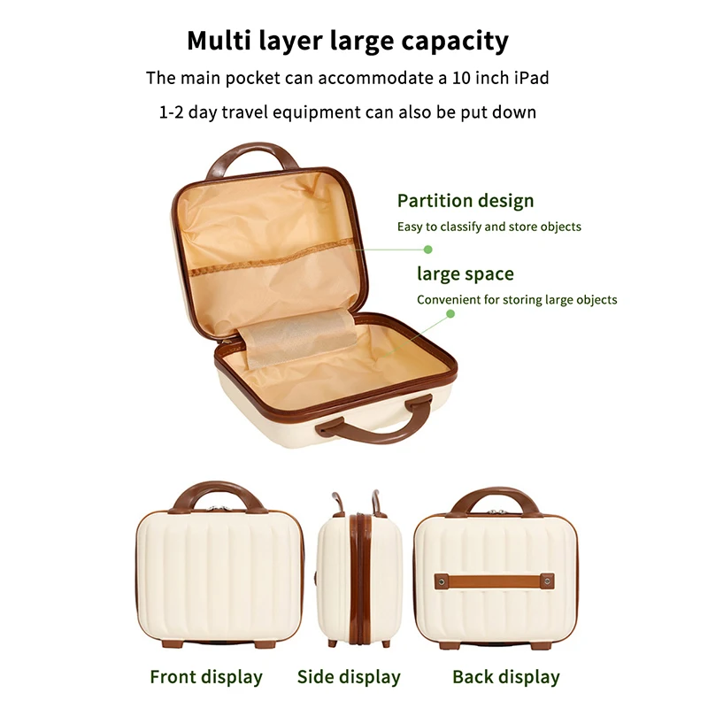 

Portable Large Capacity Cosmetic Box Bag Waterproof Soft Cosmetic Storage Bag Moisture-proof Wash Bag Suitcase For Home Travel