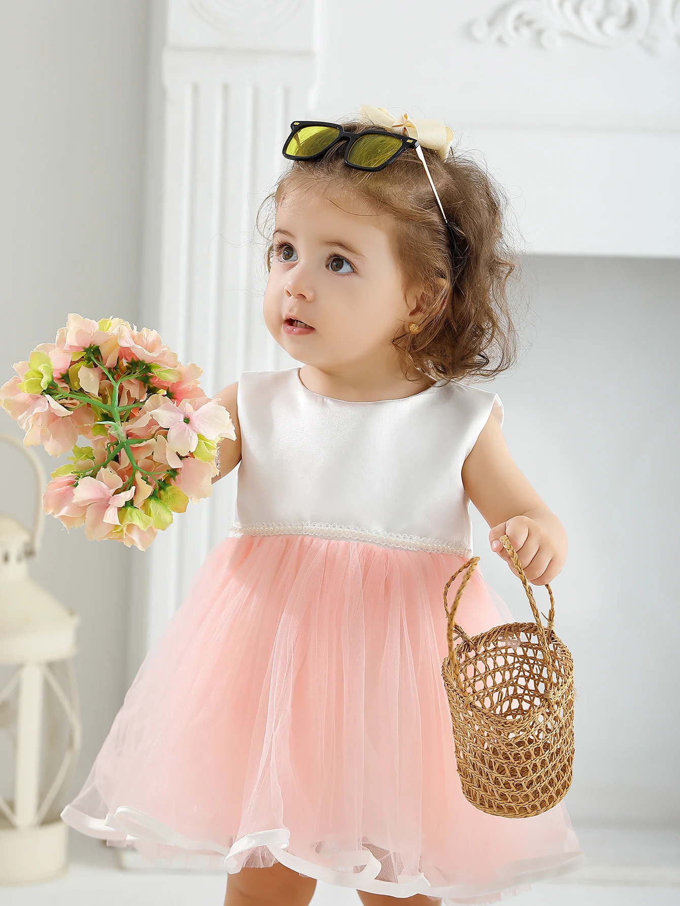 New Born Baby Party Birthday Dress 0-2 Year Baby Girl Dress