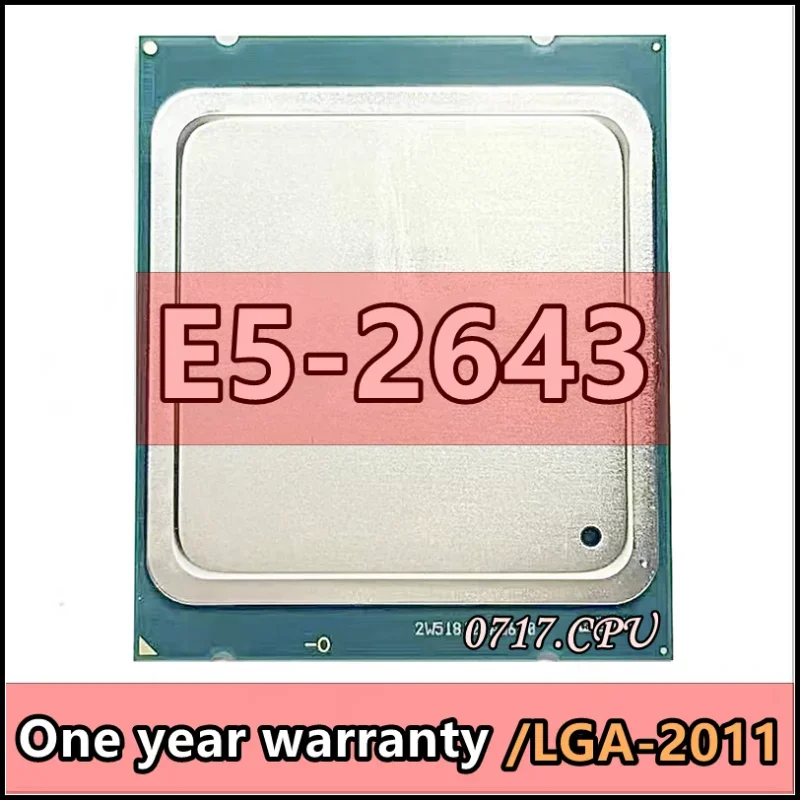 E5 2643 E5-2643 SR0L7 3.3 جيجا هرتز رباعي النواة 10 متر كاش DDR3 1600 ميجا هرتز FCLGA2011 TPD 130 واط