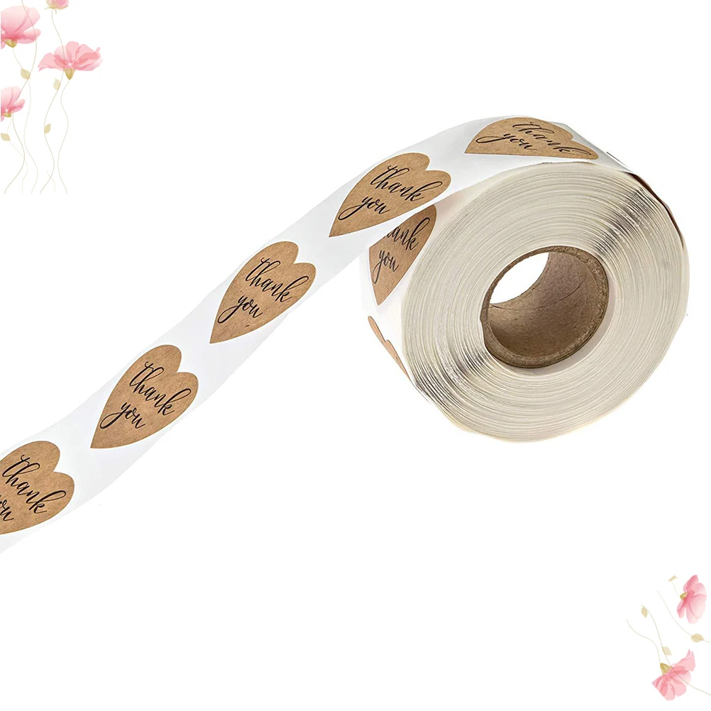 

Heart Shape Stickers Self Adhesive Valentines Day Gift Tags Wrapping Labels Cute Design For Candy Biscuit Bags Notebook Folder