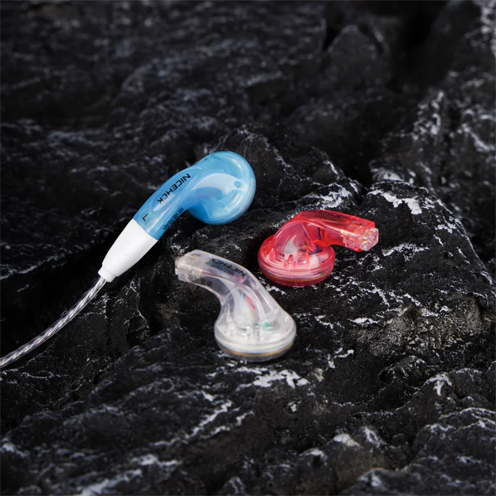 NiceHCK original Kexin third generation sauce replaceable wire flat head plug wired HIFI quality leather storage bag