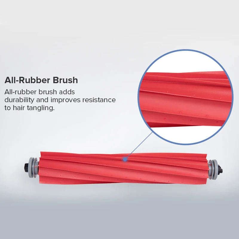 Spazzola principale in gomma per spazzola a rullo di ricambio per parti di aspirapolvere robotico Roborock S7