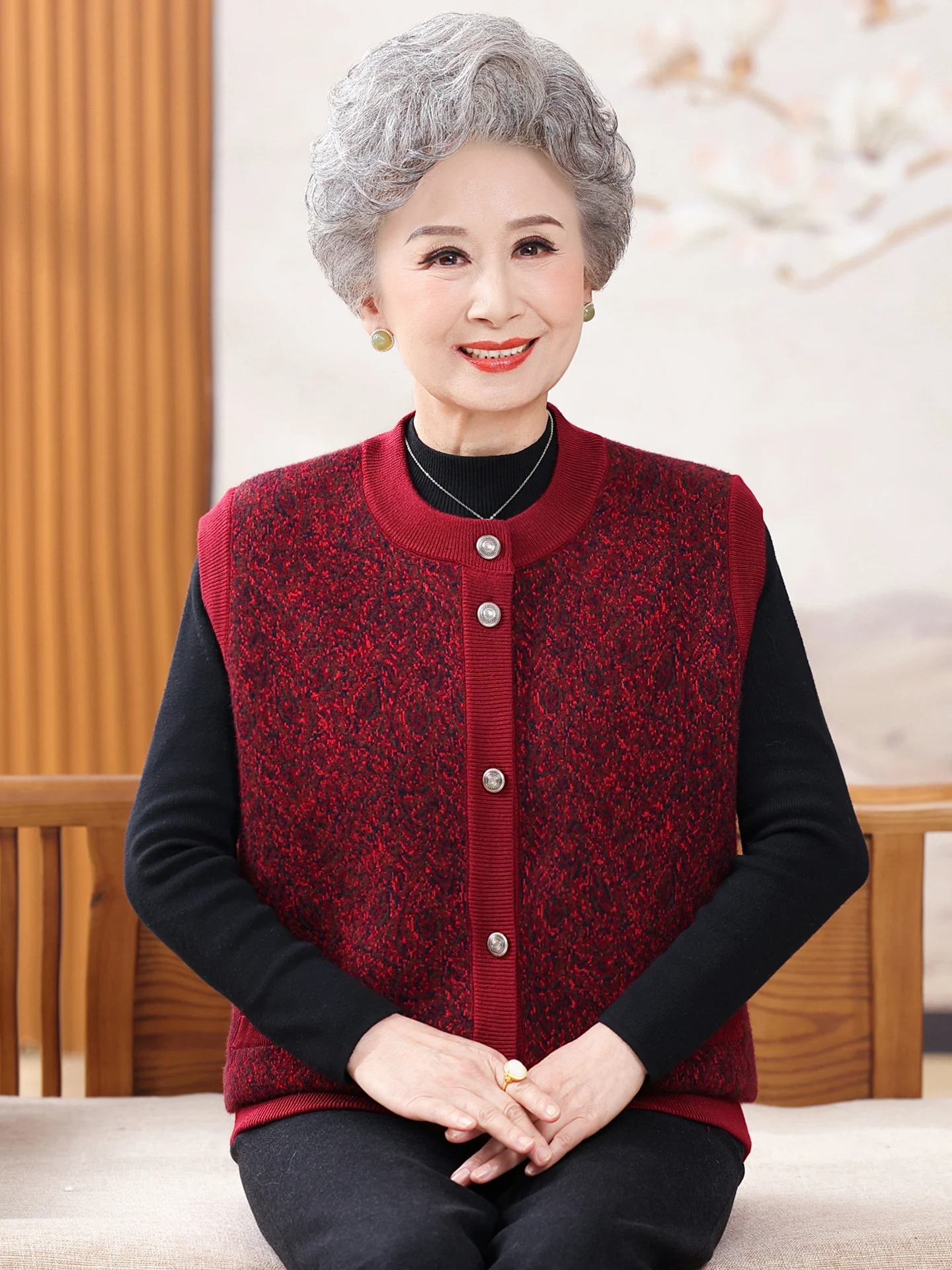 

Теплый жилет на подкладке для женщин, осенне-зимний открытый кардиган с открытыми рукавами и подставкой, круглый дизайн Ne Design