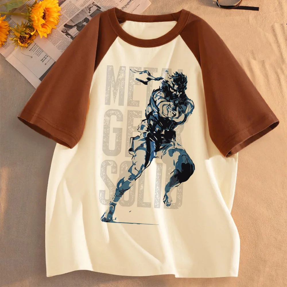 Metal Gear Solid t shirt shoujo dollette emo cute vintage scene  top tees streetwear funny Psychedelic