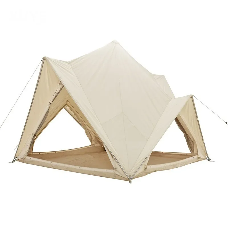 

Four-Door Pyramid Castle Tent Outdoor Folding 3-4 Person Thickened Waterproof Sunscreen Camping Tent