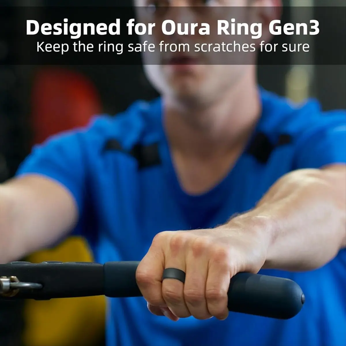 New Arrival Silicone Ring Protector for Ring, 3 Pack Elastic Ring Cover for Ring Gen 3 for Working Out (S (6/7/8/9/10))