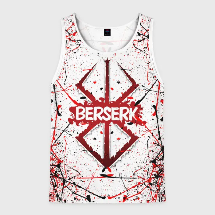 New Stylish Men\'s Fitness Vests Anime Berserk 3D Printed Sleeveless Tank Top Summer Oversized Gym Muscle Men Sports Top Clothing