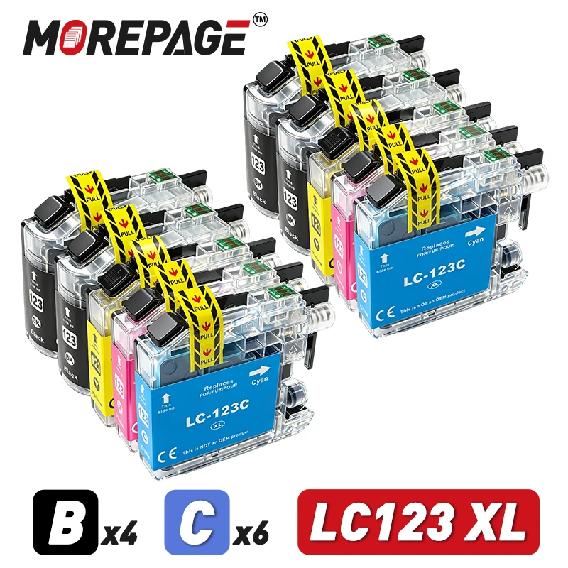 

Чернильный картридж LC123 121 XL для принтеров Brother LC123XL, совместимый с моделями MFC J4410DW, J4510DW, J4610DW, J4710DW, J470DW, J6920DW